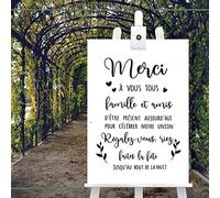 Bienvenue Mariage Autocollant, Plan De Table Personnalisé, Date De Nom, Conseil De Mariage Français Panneau, Pancarte Décoration Bohème