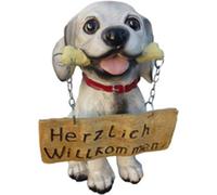 Bienvenue Panneau Figure Statue Jardin Décoration Sculpture Déco Nouveau chien