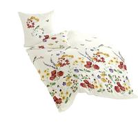 Bierbaum 6477 Parure de Lit en Satin Mako, Conçue en Allemagne, Multicolore 01, 155 x 220 cm et 80 x 80 cm