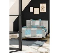 Bierbaum Conception de Linge de Lit, Castor Fin, Turquoise, 155 x 220 cm + 80x80 cm, Taille Confort