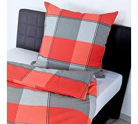 Bierbaum Parure de lit, Rouge, 155 cm x 220 cm