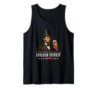 Bière Amusante Abraham Lincoln Drinking Bar Party Cadeau Humoristique Débardeur