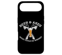BIÈRE & Axes Qu'est-ce Qui Pourrait Aller Mal ? Meme drôle de Lancer de Hache Coque pour iPhone Air