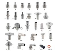 Bière brassée à domicile à déconnexion rapide, Style de verrouillage à bille en acier inoxydable 304, livraison gratuite C2