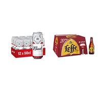 Bière Bud 5% Pack 12 Canettes 50cl & Bière Fruitée Leffe Ruby 5% Pack 20 Bouteilles 25cl