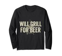 Bière Cadeau Funny Dad Pitmaster BBQ Papa Smoker Grill Party Manche Longue