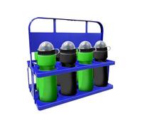 Bière Carrier Storage, Reusable Beverage Carrier, Bière Bottle Storage, Bière Carrying Bucket, Bière Crate Organizer, Bière Storage Carrier, Portable Beverage Bucket, Foldable Beer Bucket, bleu,