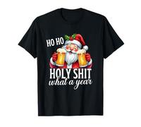 Bière de Noël humoristique « Ho Ho Holy Shit What A Year » T-Shirt