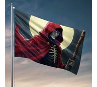 Bière Decor Cape rouge et clair de lune : les drapeaux mystérieux pour votre chambre Accessoires de joueurs (120 x 180 cm)