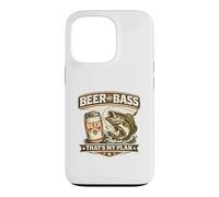 Bière et Basse C'est Mon Plan Cadeau drôle de Papa de pêche Coque pour iPhone 13 Pro