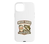 Bière et Basse C'est Mon Plan Cadeau drôle de Papa de pêche Coque pour iPhone 15 Plus