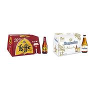 Bière Fruitée Leffe Ruby 5% Pack 20 Bouteilles 25cl & Bière Hoegaarden Blanche 4.9% Pack 12 Bouteilles 25cl