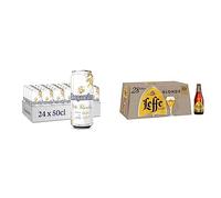 Bière Hoegaarden Blanche 4.9% & Bière Leffe Blonde 6.6% Pack 28 Bouteilles 25cl