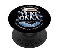 Bière japonaise Yuki Onna Ghost Vintage Lager Souvenir PopSockets PopGrip Adhésif