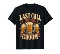 Bière Last Call for The Groom Bachelor T-Shirt