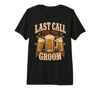 Bière Last Call for The Groom Bachelor T-Shirt Haut de Gamme