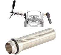 Bière Longue Tige G5/8in Filetage 98.5mm Tige Longue Robinet Réglable Homebrew Bière Robinet En Acier Inoxydable