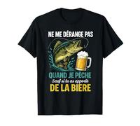 Bière & Pêcheur Poisson Ne Me Dérange Pas Quand Je Pêche T-Shirt