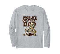 Bière Squelette Amusante World's Okayest Dad Manche Longue