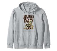 Bière Squelette Amusante World's Okayest Dad Sweat à Capuche