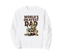 Bière Squelette Amusante World's Okayest Dad Sweatshirt