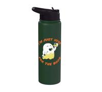 Bière transparente « I'm Just Here for the Boos » Stainless Steel Insulated Water Bottle