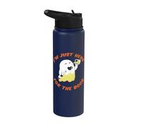 Bière transparente « I'm Just Here for the Boos » Stainless Steel Insulated Water Bottle