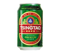 BIÈRE TSINGTAO 4.7° 330ml/bouteille - Lot de 6, 12 et 24 bouteilles - 2 sachets de 75g de chips à la crevette offert par commande - Expédition par la sté Bo Time (12)