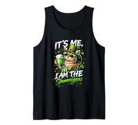 Bière Verte It's Me I Am The Shenanigans Cat St Patrick Day Débardeur