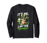Bière Verte It's Me I Am The Shenanigans Cat St Patrick Day Manche Longue