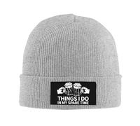 Bières Artisanales Choses Que Je Fais Pendant Mon Temps Libre Noir Homme Femme Bonnets Tricoté Souple Bonnet De Trawler Léger Skull Cap pour Sport Course À Pied Toutes Les Saisons