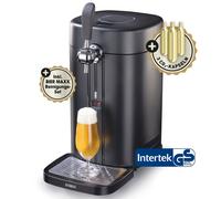 BIERmaxx Système de Bière Pression avec Robinet Pour Fûts 5L, Noir