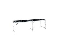 Table de bière-pong pliable 240 cm Noir