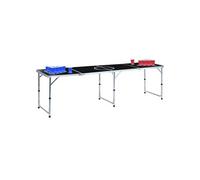vidaXL Bierpongtafel met bekers en ballen inklapbaar 240 cm3056793 Multicolore G