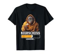Bierschiss Loading Singe avec Inscription Humoristique « Bier Party » T-Shirt