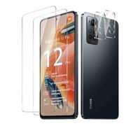 BIESHKJ 2+ 2Pack pour Xiaomi Redmi Note 12 Pro 4G de Protection Verre Trempé + Protecteur D'objectif D'appareil Photo, Dureté 9H Vitre, Compatible Avec Les Coques et Résistant Aux Rayures