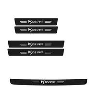 BIESL 5 Pièces Protection Seuil de Porte de Voiture pour DS Spirit DS3 DS4 DS4S DS5 DS 5LS DS6 DS7, Autocollants en Fibre Carbone Coffre Voiture Anti-Rayures Barre de Seuil