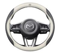BIESL Volant Voiture pour Mazda MX-5 RF ND MX5, Cuir Véritable Antidérapant Respirant Couvre Élégant Prise en Main Confortable Accessoires Auto Decoration