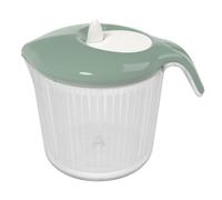 Biesse P636/18, Essoreuse à salade, herbes, légumes… essorage facile et rapide, petite taille encombrement mini, plastique, vert amande, 3l