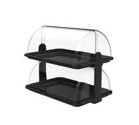 Biesse - Vitrine pour Aliments, Grande, Double, Plastique (Chromé)