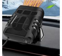 BIESVOY Chauffage de Voiture 12V, Chauffage de Voiture Portatif, Dégivreur et Désembuage 2 en 1, Rotation à 360°, Auto Chauffage Soufflant De Voiture Dégivreurs Pare-Brise pour Toutes Les Voitures