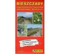 Bieszczady, carte laminée 1:50 000 carte touristique, carte de randonnée