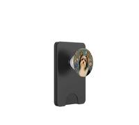 Biewer Terrier Chien Art Nouveau Motif Floral PopSockets PopWallet pour MagSafe