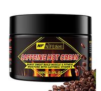 Bieyoc Crème chaude à la caféine, crème anti-cellulite amincissante, crème stimulante d'entraînement pour femmes et hommes