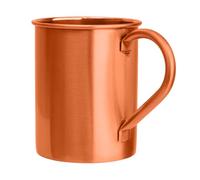 BIFFELY Tasses en cuivre Moscow Mule (473,6 g) | Tasses en cuivre pur de qualité alimentaire | Fabriquées à la main avec finition martelée laquée, bord arrondi lisse, poignée ergonomique (sans rivet