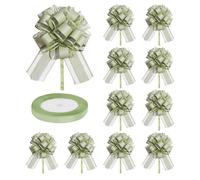 BIFHIG 10 Dentelle Verte À Trois Dimensions, 1 Bande De Rouleau, Arc De Bande, Arc d'emballage, Accessoires De Boîtes-Cadeaux, Décoration De Panier De Mariage.