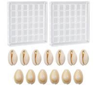 BIFHIG 2 Pièces De Boîte De Rangement en Coquillage, 1 Paquet D'Accessoires en Coquillage, Boîte De Rangement en Roche, Boîte De Présentation De Bijoux, Accessoires De Chapeau Frais Et Doux.