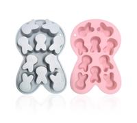 BIFHIG 2 Pièces Moule De Lapin, Moule De Lapin en Silicone, Outil De Cuisson, Adapté Au Chocolat Bricolage, À La Gelée, Aux Bonbons.