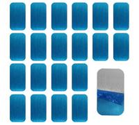 BIFHIG 20 Pièces De Patchs Magnétiques Rectangulaires, Aimants Métalliques Auto-Adhésifs, Accessoires De Remplacement De Lampe, Adaptés Aux Lampes D'Armoire Et Aux Lampes À Induction.