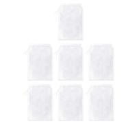 BIFHIG 7 Morceaux De Gaze Filtrante pour Aliments, Sac Filtrant À Cordon, Sac Filtrant De Cuisine, Peuvent Être Utilisés pour La Filtration du Jus, du Lait De Soja Et du Lait De Noix.